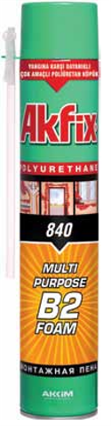 Akfix 840 - монтажная пена с огнестойким составом
